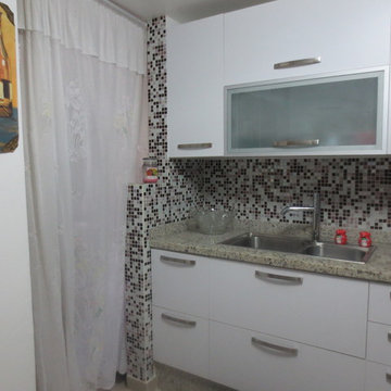 Kitchen Caracas White MDF Countertop granite