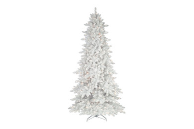 Flocked White Fir Christmas Tree
