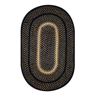 Homespice Decor 4 x 6' Oval Manchester Jute Braided Rug - Contemporary -  Area Rugs - by Homespice Decor