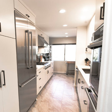 All white soft close cabinets