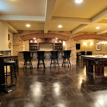 Basement cement flooring