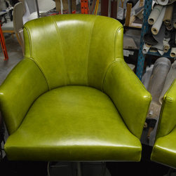 Green Bar-stools Leather - Indoor Pub And Bistro Sets