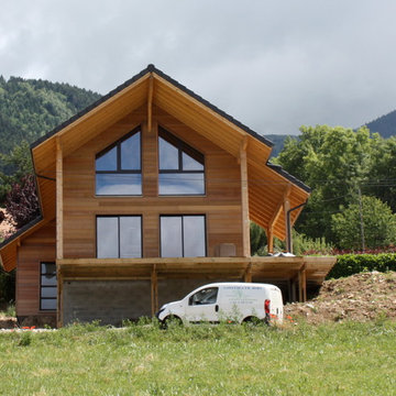 MAISON OSSATURE BOIS / BARDAGE RED CEDAR - THEYS
