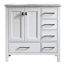 Single Wide Trailer Bathroom Vanities Houzz Bay Pierre Vanity Without Mirror White 36 Bathroom Vanities And Sink