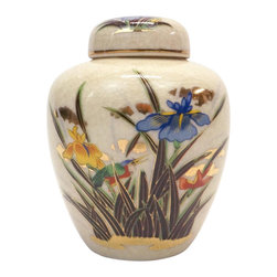 Small Seizan Kiln Japanese Ginger Jar - Decorative Jars And Urns