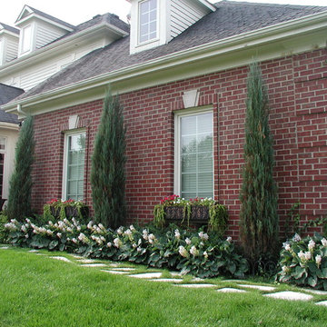 Garden Bridges, Pergola, and Flowers