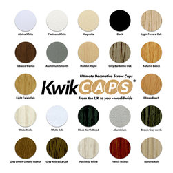 KwikCaps Self Adhesive Screw Covers - Decorative Accents
