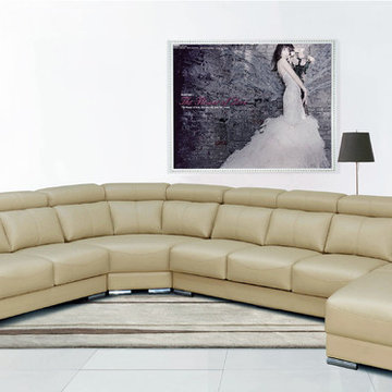 8312 Modern Sectional Sofa | Sliding Seats