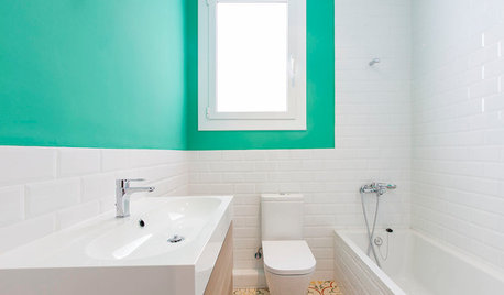 5 sencillos golpes de color que harán que tu baño parezca otro