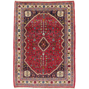 Persian Rug Abadeh 4'11"x3'3" Hand Knotted