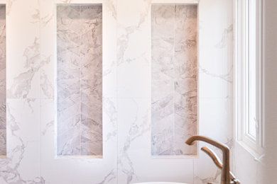 Inspiration for a contemporary bathroom remodel in Toronto