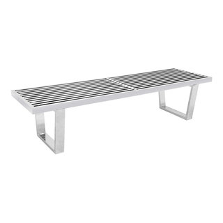 LeisureMod Mid-Century Inwood Platform Bench, 5' - Contemporary ...