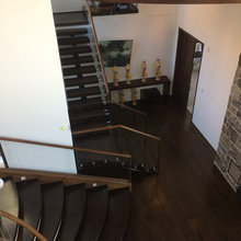 glass hand railings