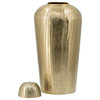 Aluminum Chisel Lidded Jar D10x22", Gold