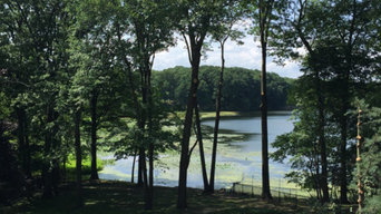 Pruning trees for a view of the lake in Franklin Lakes NJ June 2015