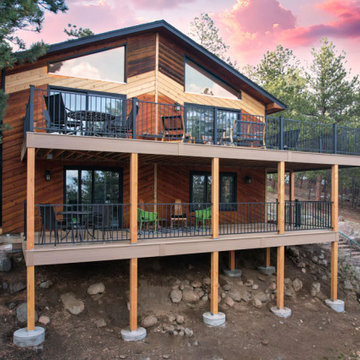 Boulder Multi-Level Wraparound Deck