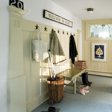 downstairs