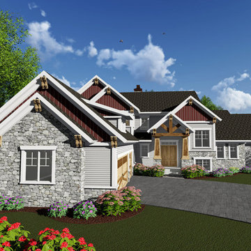 Craftsman 1 1/2 Story Plan #58616