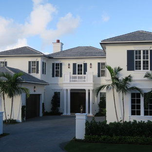 75 Beautiful Coastal Stucco Exterior Home Pictures & Ideas | Houzz