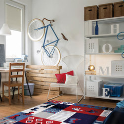 Weconhome Hands & Feet Rugs in Blue - Rugs