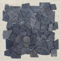 NUSA - Midnight | 12" x 12" | Marble Mosaic - Mosaic Tile