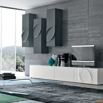 Modern Wall Unit Leaves F by Tonin Casa - $8,425.00