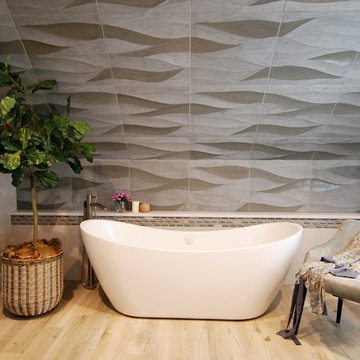 Haddonfield Wave Tile Bathroom