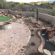 Backyard landscaping