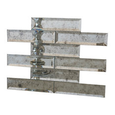 David Cohen Mosaic Tile Houzz Rock Bottom Tile And Stone 2 X8 Beveled Edge Mirror Set