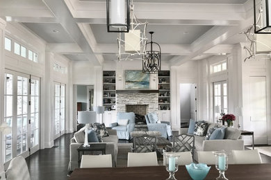 Living room - mid-sized contemporary living room idea in Nashville