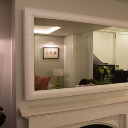 55" Orion White Flower TV Mirror Frame - Home Accessories & Decor