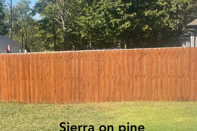 6' pine picket fence