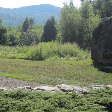 Native grasses both mowed and left in "pasture"