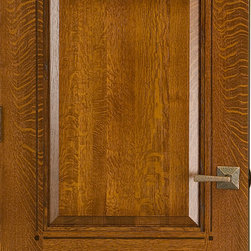 Craftsman Doors - Quartersawn White Oak Solid Wood 3-panel Door - Interior Doors