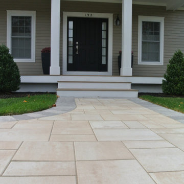 Tuscany and Limestone Front Entry Walkway