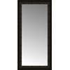 20"x39" Custom Framed Mirror, Dark Brown