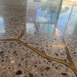 Japanese Kintsugi Polished Concrete - Flooring