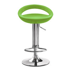 Vandue Corporation - Rho Contemporary Adjustable Bar Stool, Lime Green - Bar Stools and Counter Stools