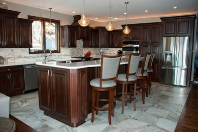 Inspiration for a transitional kitchen remodel in Indianapolis