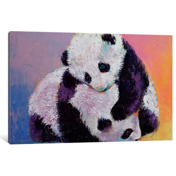 "Baby Panda Rumble" by Michael Creese, Canvas Print, 26x18"