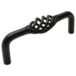 Cosmas - Cosmas 9992-96 Birdcage Cabinet Pull, Flat Black - Manufacturer: Cosmas