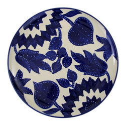 Le Souk Ceramique - Round Stoneware Platter Jinane Design - Serving Dishes And Platters