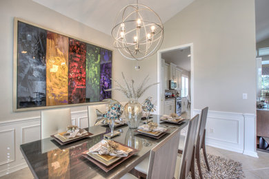Example of a dining room design in Cleveland
