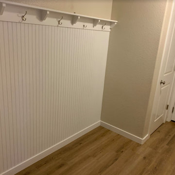 Damage Drywall with Repair/Accent Wall