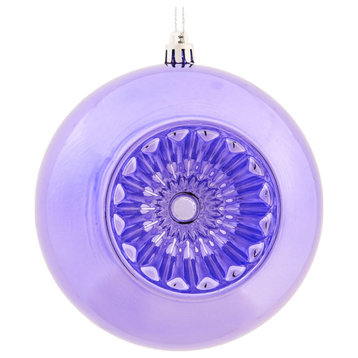 Vickerman 4.75" Lavender Shiny StarBrite Ball 4/Bg