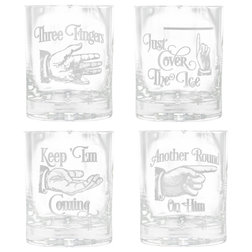 Traditional Liquor Glasses by Crystal Imagery, Inc.