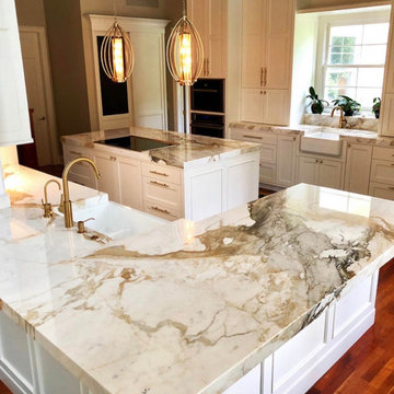 Luxury Natural Stone Kitchen Island – Custom Countertops Atlanta