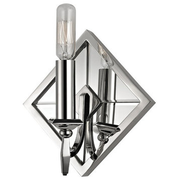 Colfax, 1 Light, Wall Sconce, Polished Nickel Finish