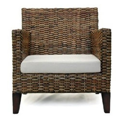 Skin Brown Armchair By Rattan & Wickers - Armchairs And Accent Chairs