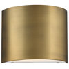 WAC Lighting Pocket 7" 1-Light LED Traditional Aluminum Wall Sconce in Brass